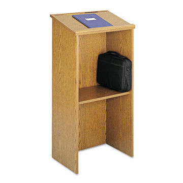 Safco® Stand-up Lectern, 23 X 15.75 X 46, Mahogany freeshipping - TVN Wholesale